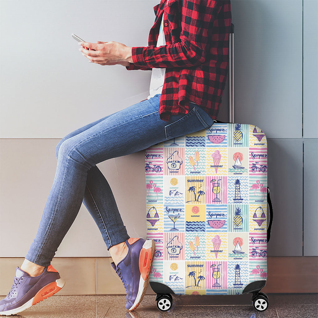 Aloha Summer Posters Grunge Textures Luggage Cover LT01 - Polynesian Pride