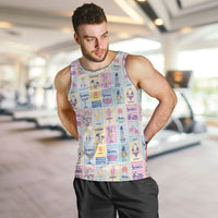 Aloha Summer Posters Grunge Textures Men Tank Top LT01 Multicolor - Polynesian Pride