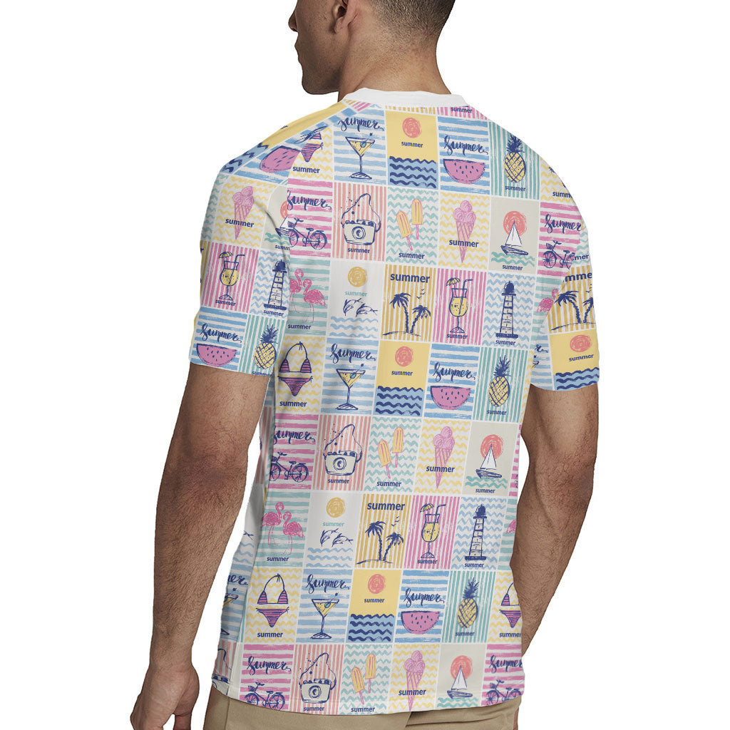 Aloha Summer Posters Grunge Textures Rugby Jersey LT01 - Polynesian Pride