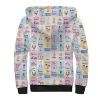 Aloha Summer Posters Grunge Textures Sherpa Hoodie LT01 - Polynesian Pride