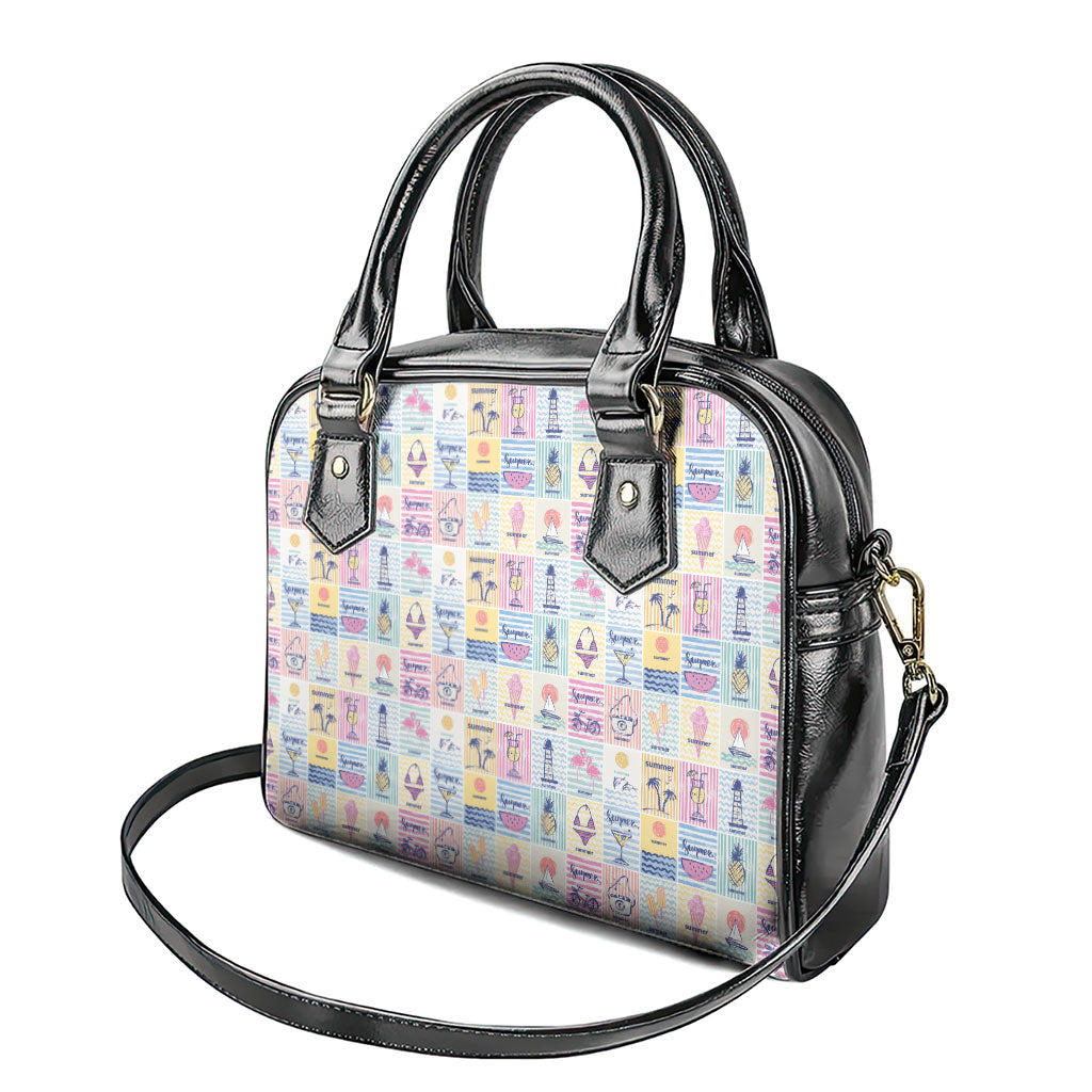 Aloha Summer Posters Grunge Textures Shoulder Handbag LT01 - Polynesian Pride
