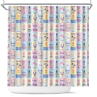 Aloha Summer Posters Grunge Textures Shower Curtain LT01 Multicolor - Polynesian Pride