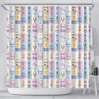 Aloha Summer Posters Grunge Textures Shower Curtain LT01 - Polynesian Pride