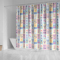 Aloha Summer Posters Grunge Textures Shower Curtain LT01 - Polynesian Pride