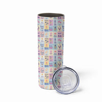Aloha Summer Posters Grunge Textures Skinny Tumbler LT01 - Polynesian Pride