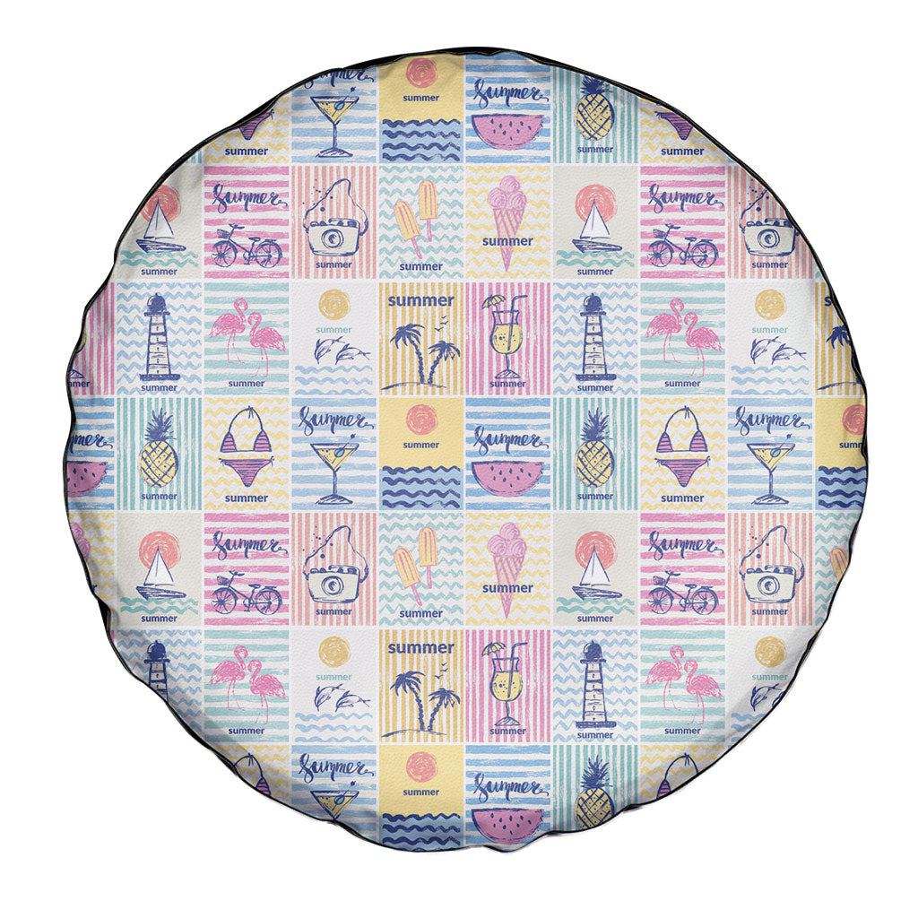 Aloha Summer Posters Grunge Textures Spare Tire Cover LT01 - Polynesian Pride