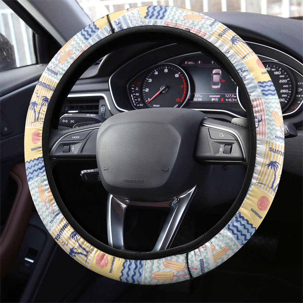 Aloha Summer Posters Grunge Textures Steering Wheel Cover LT01 - Polynesian Pride