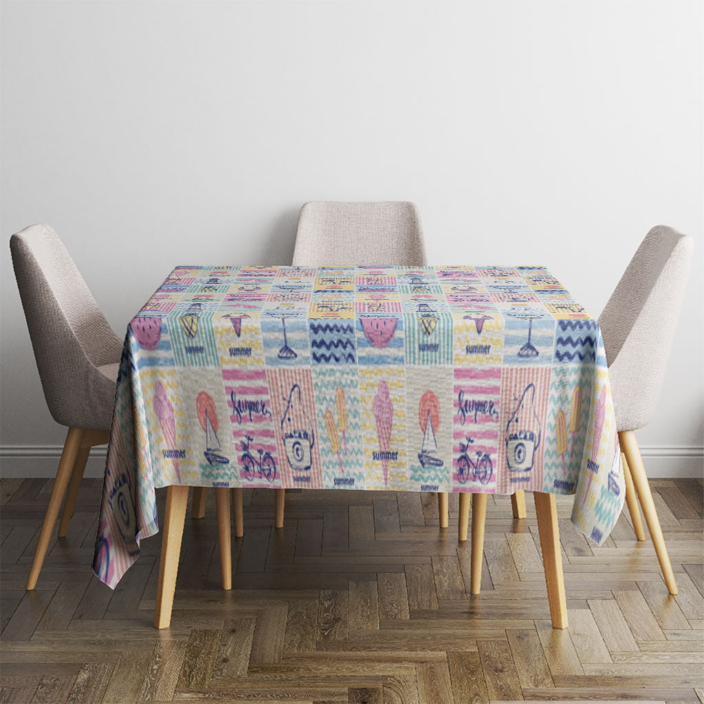 Aloha Summer Posters Grunge Textures Tablecloth LT01 - Polynesian Pride