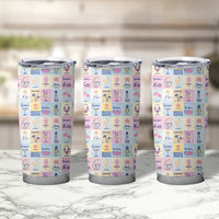 Aloha Summer Posters Grunge Textures Tumbler Cup LT01 - Polynesian Pride
