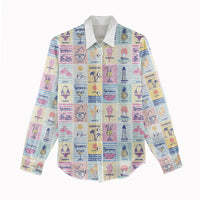 Aloha Summer Posters Grunge Textures Women Casual Shirt LT01 - Polynesian Pride