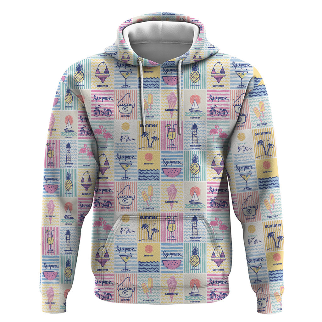 Aloha Summer Posters Grunge Textures Zip Hoodie LT01 Pullover Hoodie Multicolor - Polynesian Pride