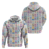 Aloha Summer Posters Grunge Textures Zip Hoodie LT01 - Polynesian Pride