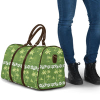 Olive Green Hawaii Palm Tree Hibiscus Travel Bag Fantasy Summer Vibe