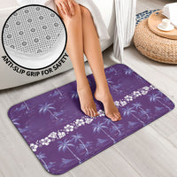 Purple Hawaii Palm Tree Hibiscus Bathroom Set Fantasy Summer Vibe