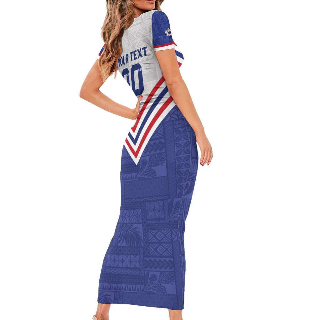 Custom Toa Samoa Rugby Family Matching Short Sleeve Bodycon Dress and Hawaiian Shirt 1992-1993 Special Edition LT01 - Polynesian Pride