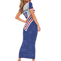 Custom Toa Samoa Rugby Family Matching Short Sleeve Bodycon Dress and Hawaiian Shirt 1992-1993 Special Edition LT01 - Polynesian Pride
