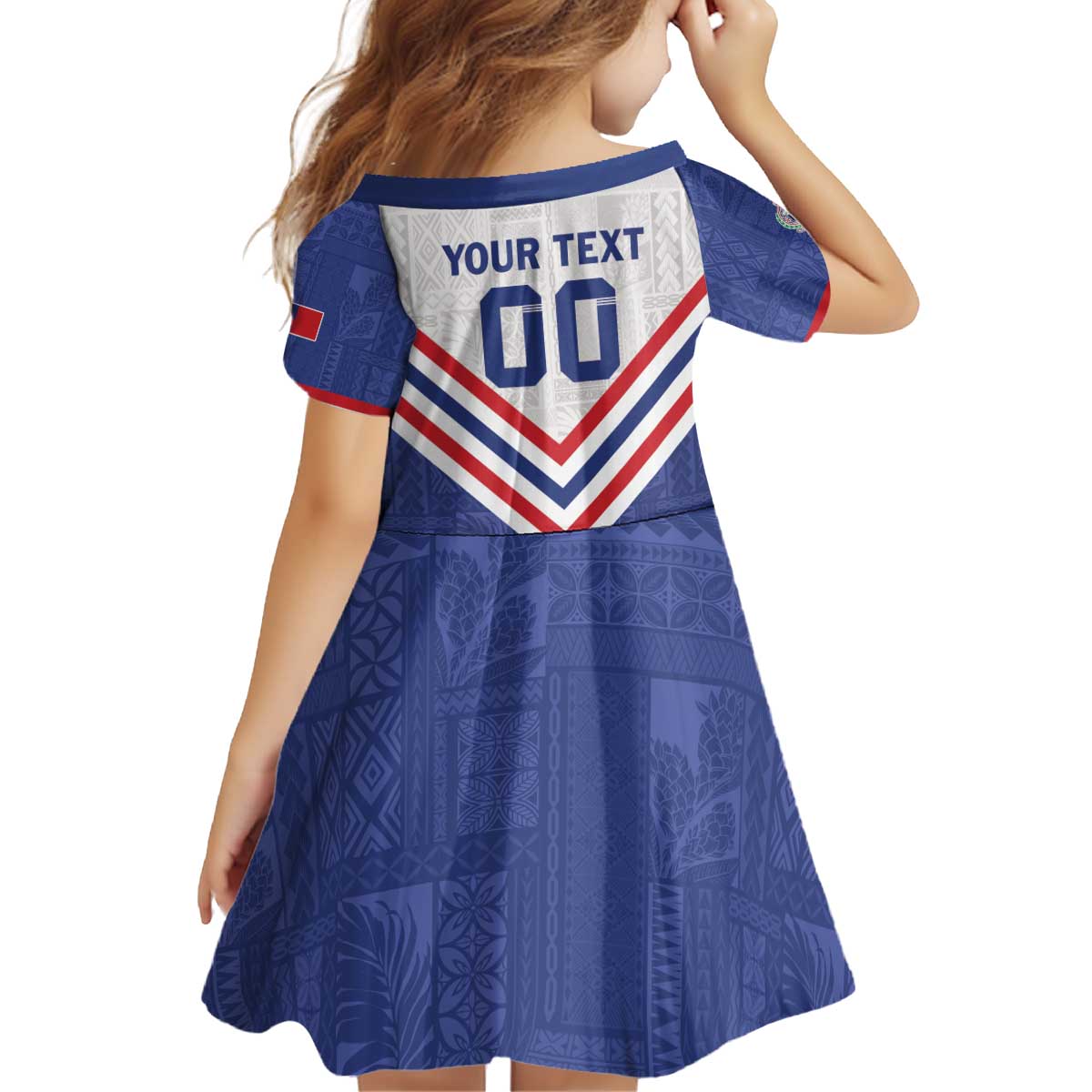 Custom Toa Samoa Rugby Kid Short Sleeve Dress 1992-1993 Special Edition LT01 - Polynesian Pride