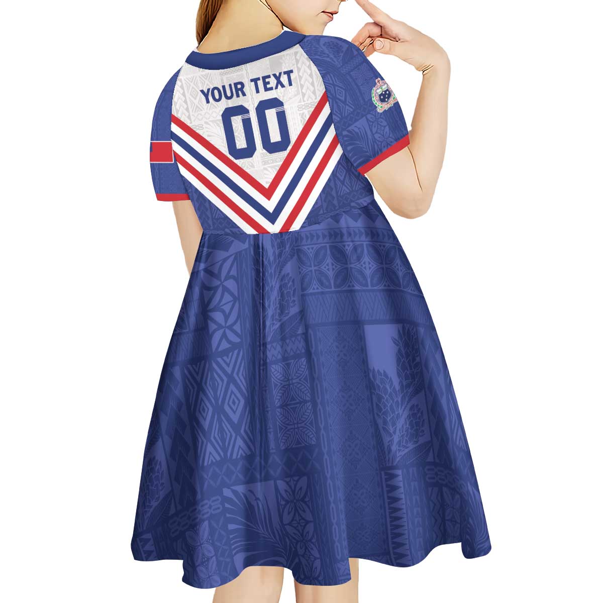 Custom Toa Samoa Rugby Kid Short Sleeve Dress 1992-1993 Special Edition LT01 - Polynesian Pride