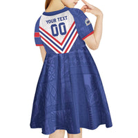 Custom Toa Samoa Rugby Kid Short Sleeve Dress 1992-1993 Special Edition LT01 - Polynesian Pride