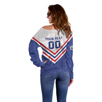 Custom Toa Samoa Rugby Off Shoulder Sweater 1992-1993 Special Edition - Polynesian Pride