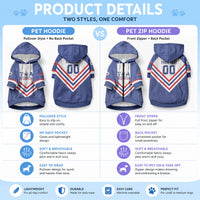 Custom Toa Samoa Rugby Pet Hoodie 1992-1993 Special Edition