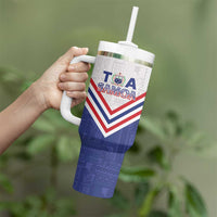 Custom Toa Samoa Rugby Tumbler With Handle 1992-1993 Special Edition - Polynesian Pride