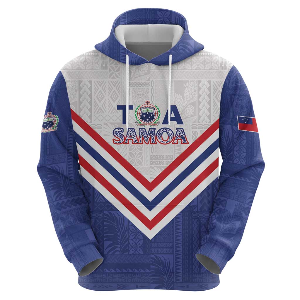 Custom Toa Samoa Rugby Zip Hoodie 1992-1993 Special Edition - Polynesian Pride