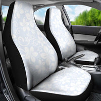 Plumeria Floral White Sunday Car Seat Cover LT01 - Polynesian Pride