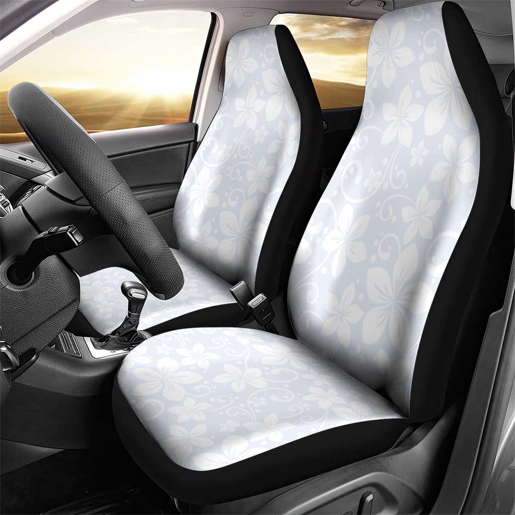 Plumeria Floral White Sunday Car Seat Cover LT01 - Polynesian Pride
