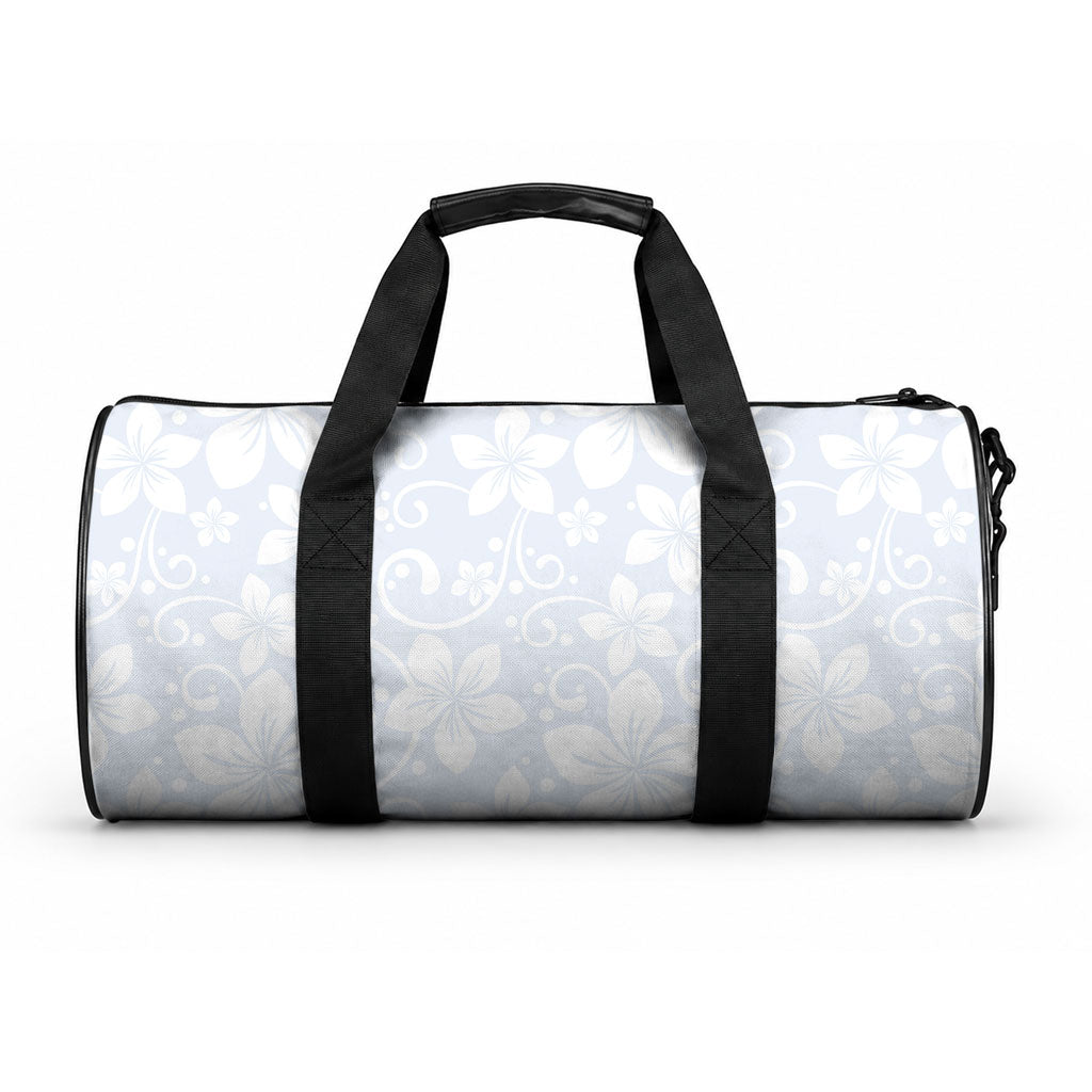 Plumeria Floral White Sunday Duffle Bag LT01 One size White - Polynesian Pride