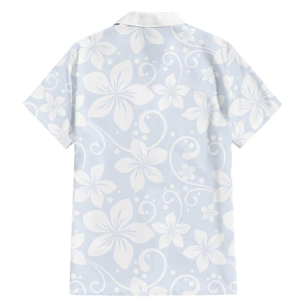 Plumeria Floral White Sunday Family Matching Long Sleeve Bodycon Dress and Hawaiian Shirt LT01 - Polynesian Pride