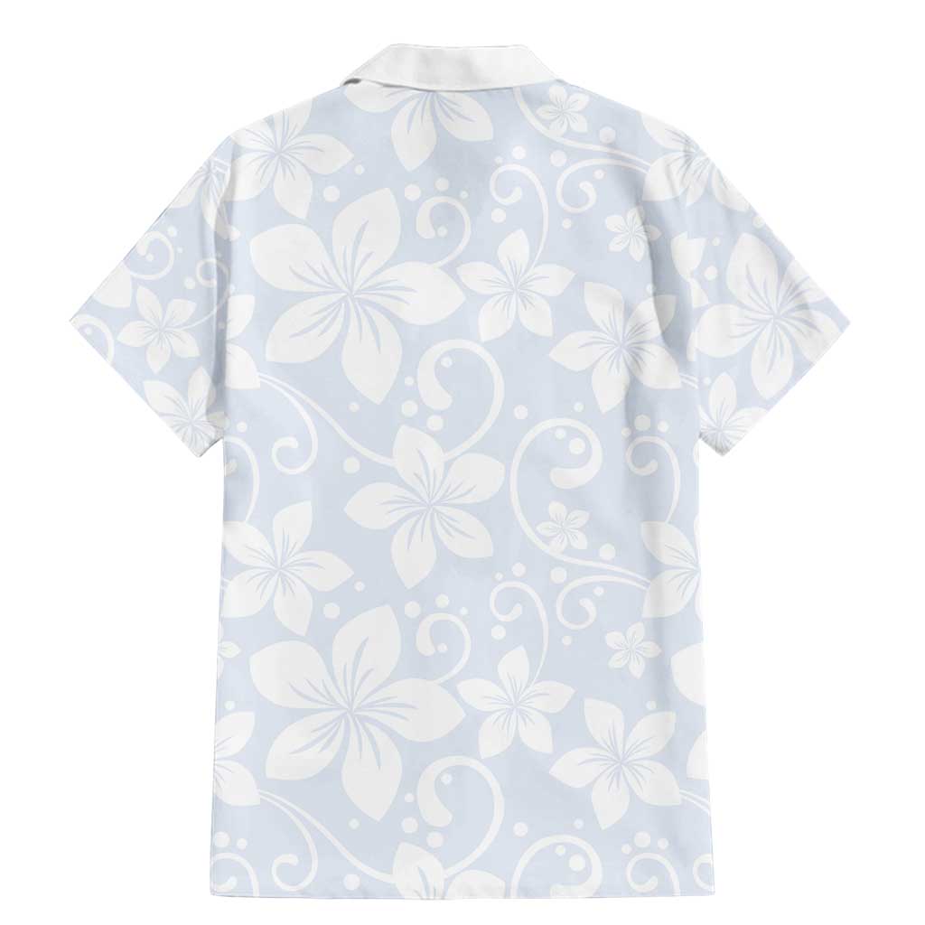 Plumeria Floral White Sunday Family Matching Mermaid Dress and Hawaiian Shirt LT01 - Polynesian Pride