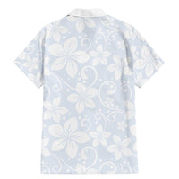 Plumeria Floral White Sunday Family Matching Mermaid Dress and Hawaiian Shirt LT01 - Polynesian Pride