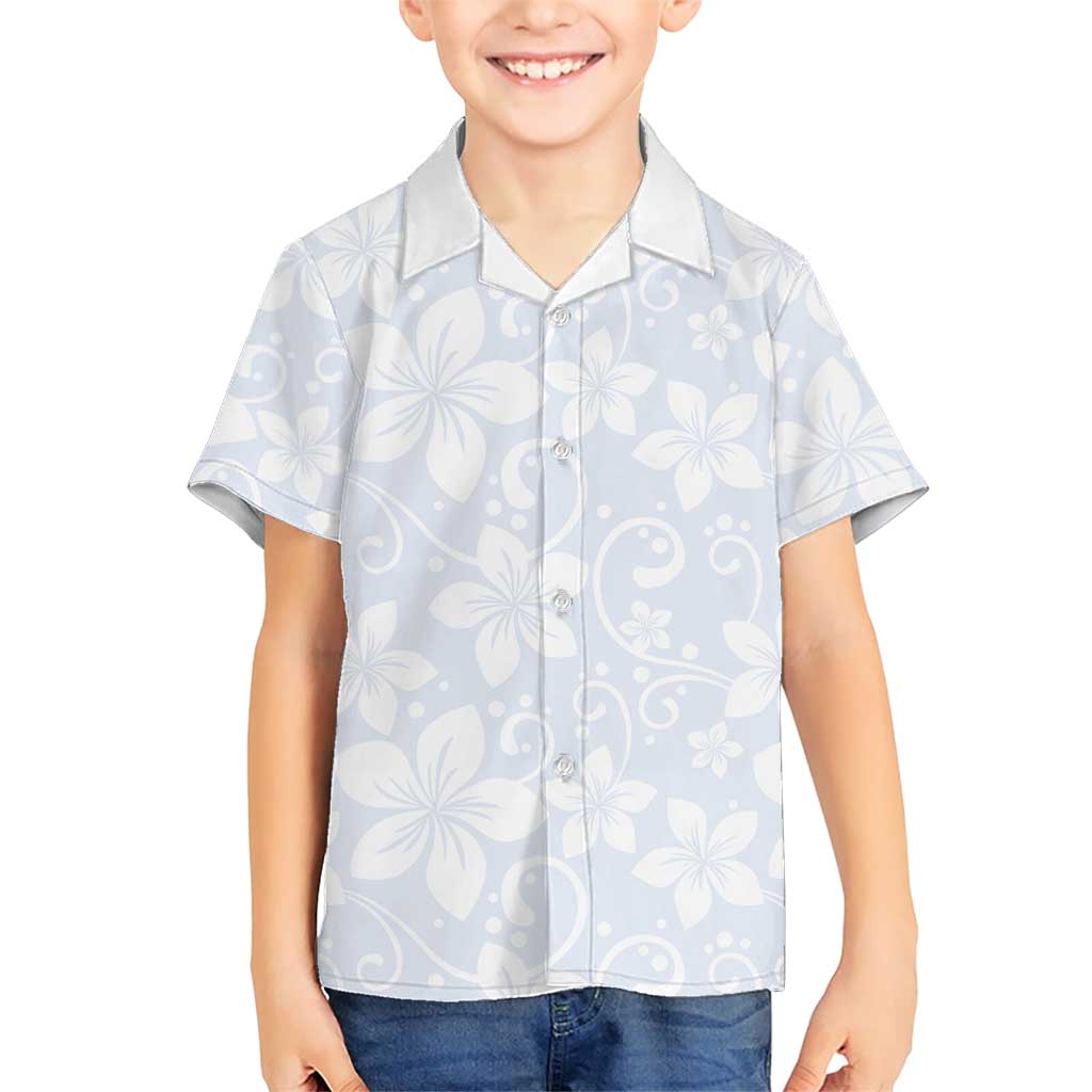 Plumeria Floral White Sunday Family Matching Short Sleeve Bodycon Dress and Hawaiian Shirt LT01 Son's Shirt White - Polynesian Pride