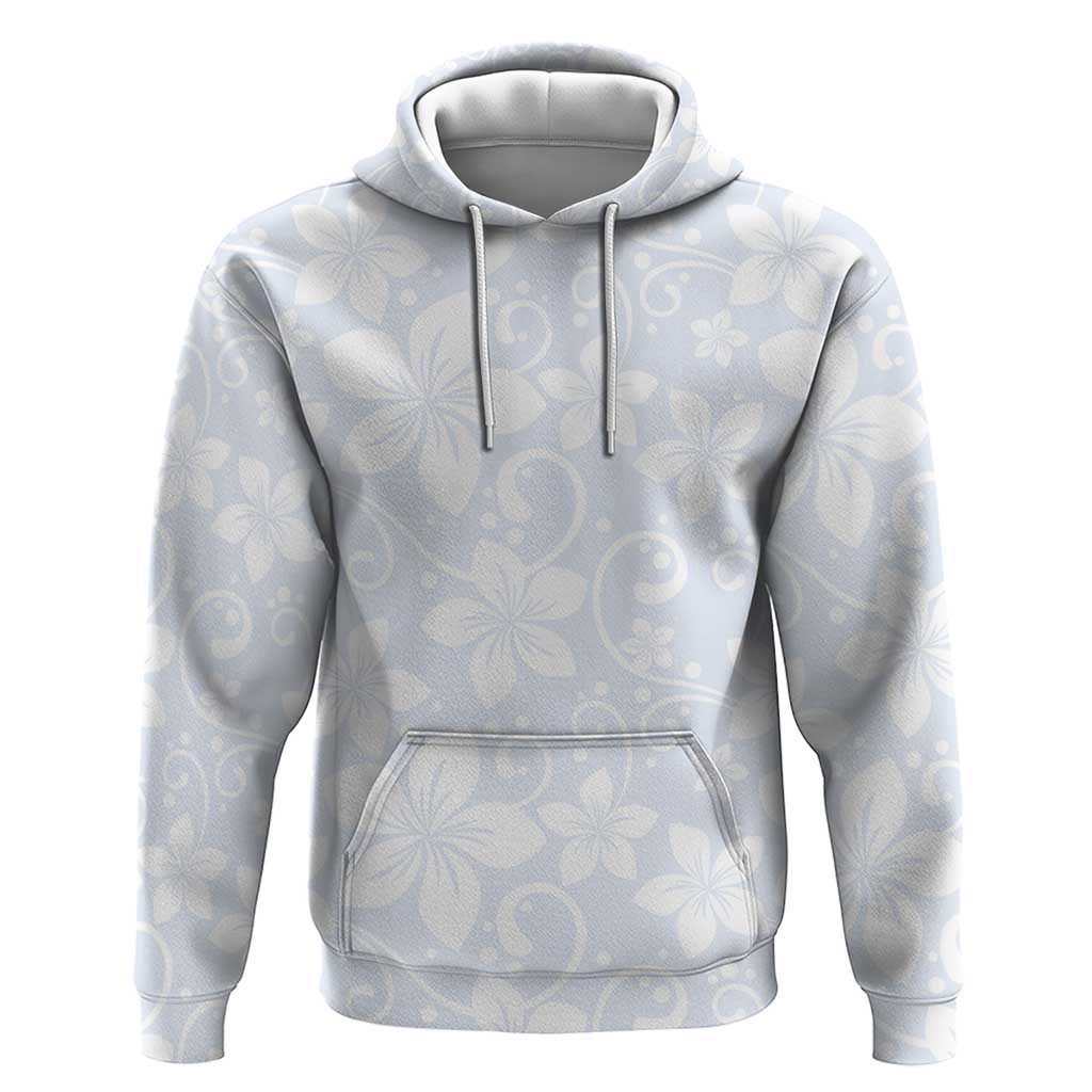 Plumeria Floral White Sunday Hoodie LT01 Pullover Hoodie White - Polynesian Pride