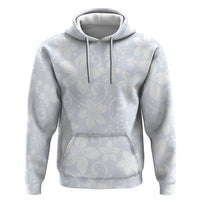 Plumeria Floral White Sunday Hoodie LT01 Pullover Hoodie White - Polynesian Pride