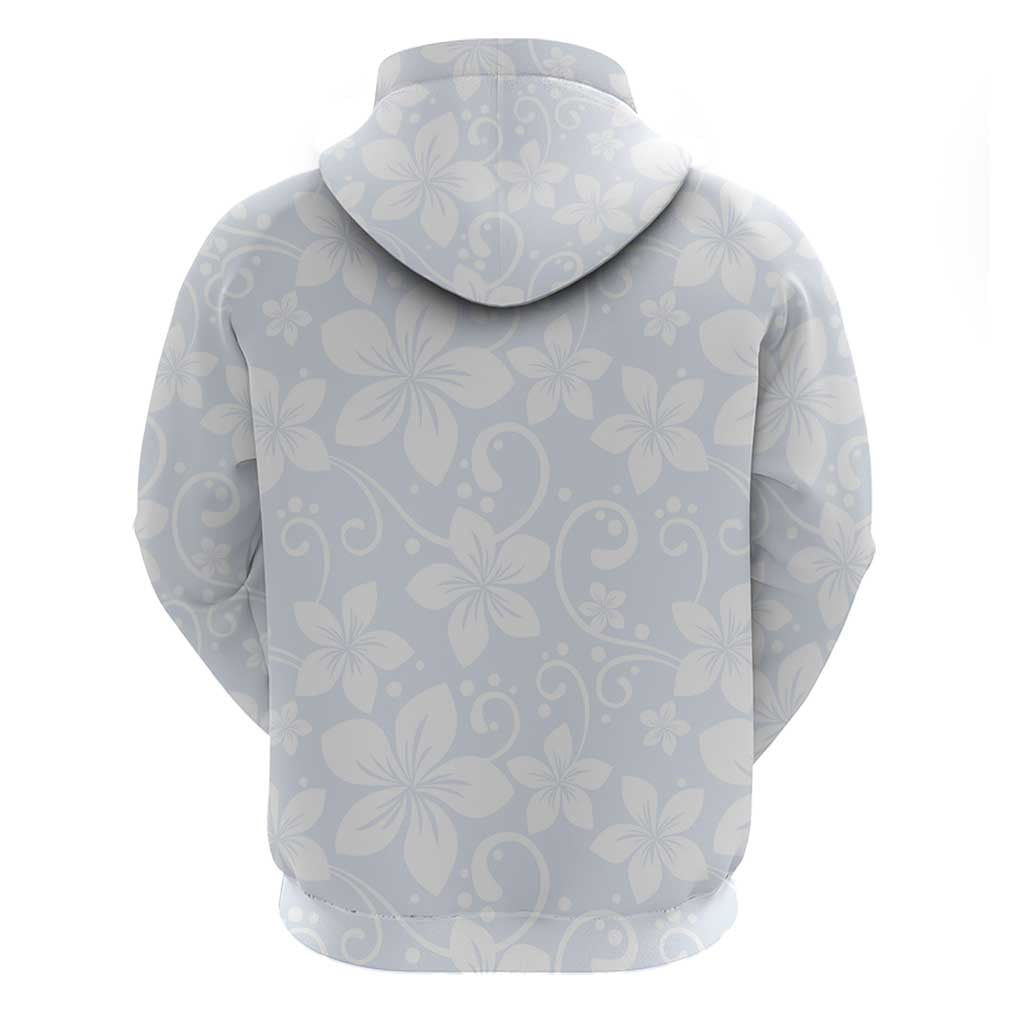 Plumeria Floral White Sunday Hoodie LT01 - Polynesian Pride