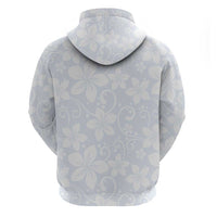 Plumeria Floral White Sunday Hoodie LT01 - Polynesian Pride
