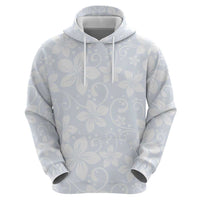 Plumeria Floral White Sunday Hoodie LT01 - Polynesian Pride
