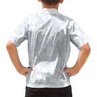 Plumeria Floral White Sunday Kid Hawaiian Shirt