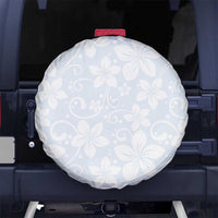 Plumeria Floral White Sunday Spare Tire Cover LT01 - Polynesian Pride