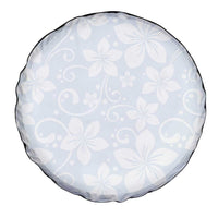 Plumeria Floral White Sunday Spare Tire Cover LT01 - Polynesian Pride