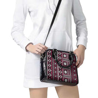 Fiji Masi Tapa Pattern Pink Shoulder Handbag - Polynesian Pride
