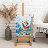 Hawaii Flamingo Canvas Wall Art Plumeria Tropical Beach LT01 - Polynesian Pride