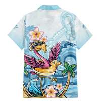 Hawaii Flamingo Family Matching Mermaid Dress and Hawaiian Shirt Plumeria Tropical Beach LT01 - Polynesian Pride