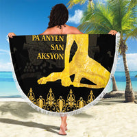 Haiti Neg Marron Gold Beach Blanket Lespwa pa anyen san aksyon LT01 - Polynesian Pride