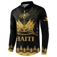 Haiti Neg Marron Gold Button Sweatshirt Lespwa pa anyen san aksyon LT01 - Polynesian Pride