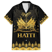 Haiti Neg Marron Gold Family Matching Off The Shoulder Long Sleeve Dress and Hawaiian Shirt Lespwa pa anyen san aksyon LT01 Dad's Shirt - Short Sleeve Gold - Polynesian Pride