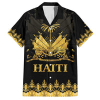 Haiti Neg Marron Gold Family Matching Summer Maxi Dress and Hawaiian Shirt Lespwa pa anyen san aksyon LT01 Dad's Shirt - Short Sleeve Gold - Polynesian Pride