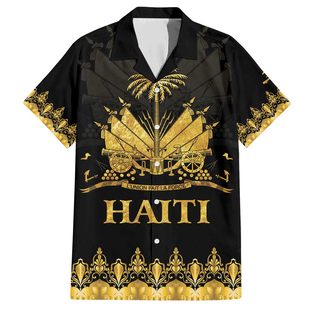 Haiti Neg Marron Gold Hawaiian Shirt Lespwa pa anyen san aksyon LT01 Gold - Polynesian Pride